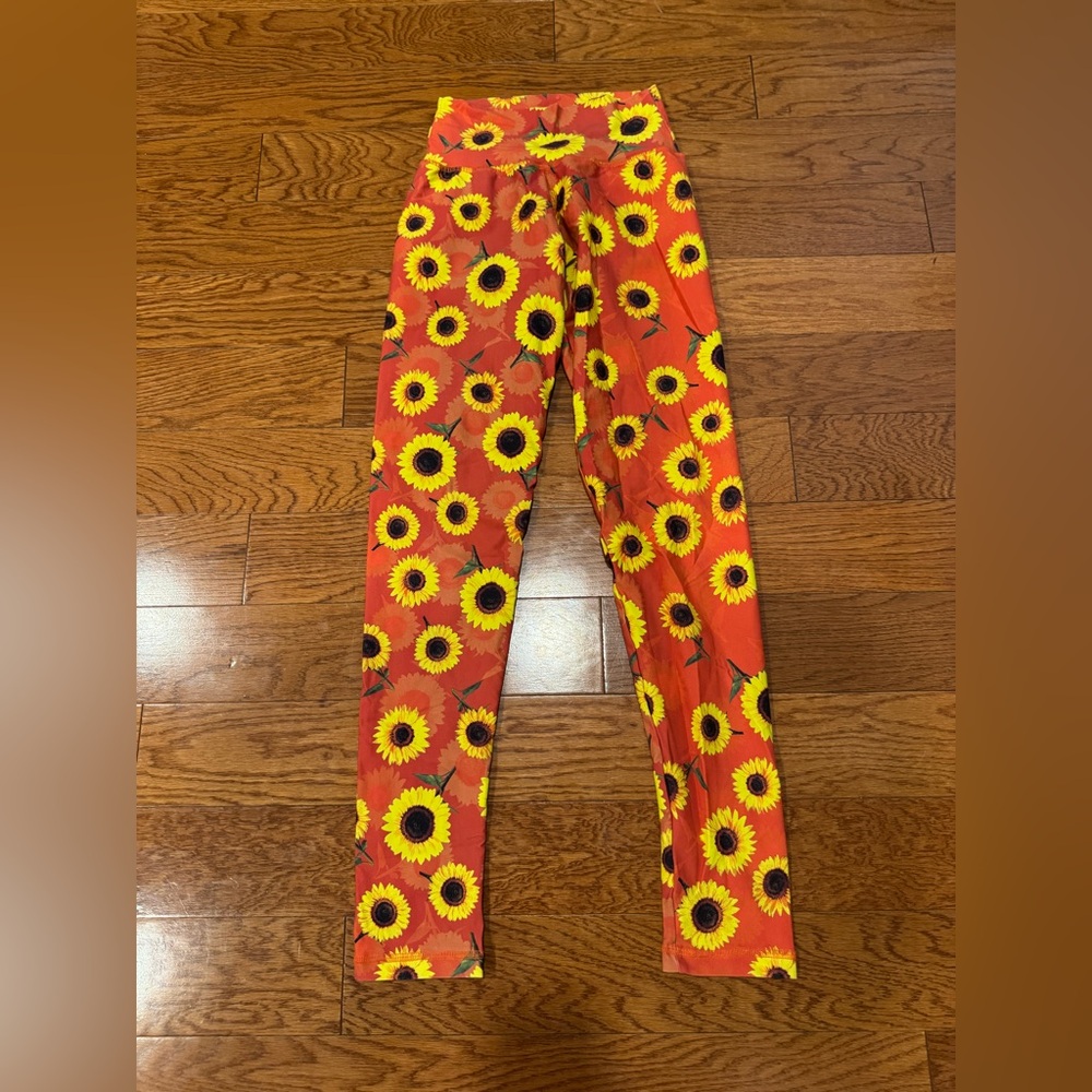 Liquido sunflower print yoga leggings - extra long
